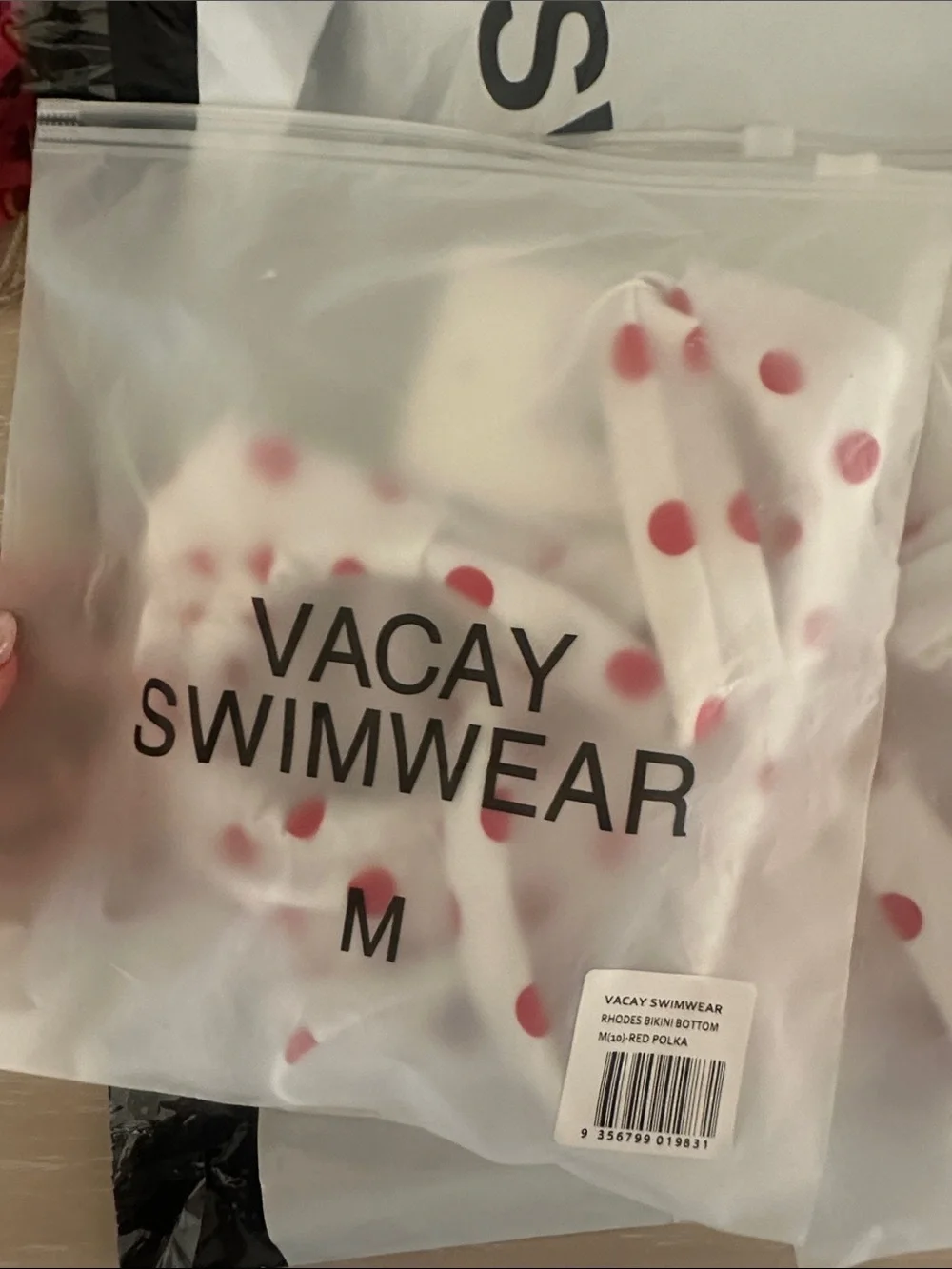 White Polka Dot Underwire Bikini — Red Dot Print - Picture 5 of 5